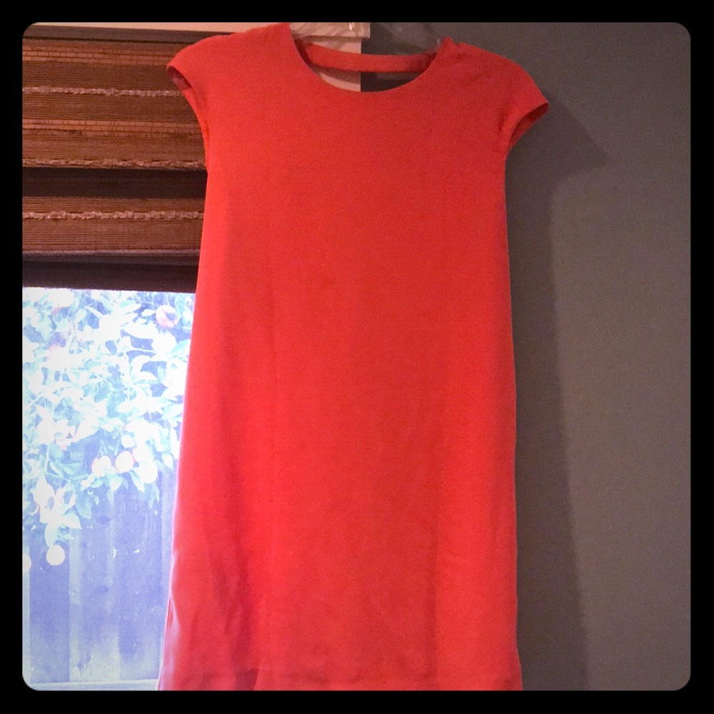 NWOT melon-colored sheath dress